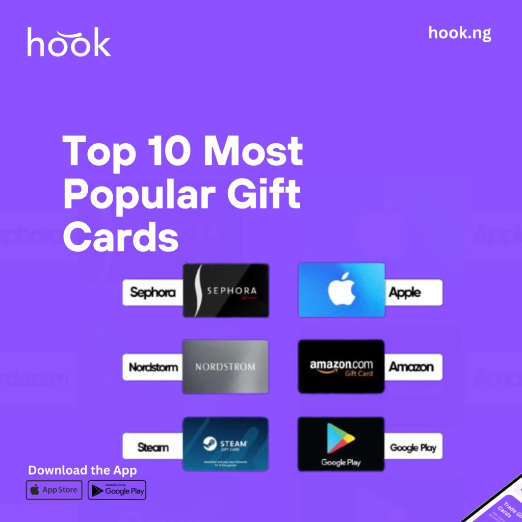 Top 10 Most Popular of Gift Cards In USA [Nov 2023]