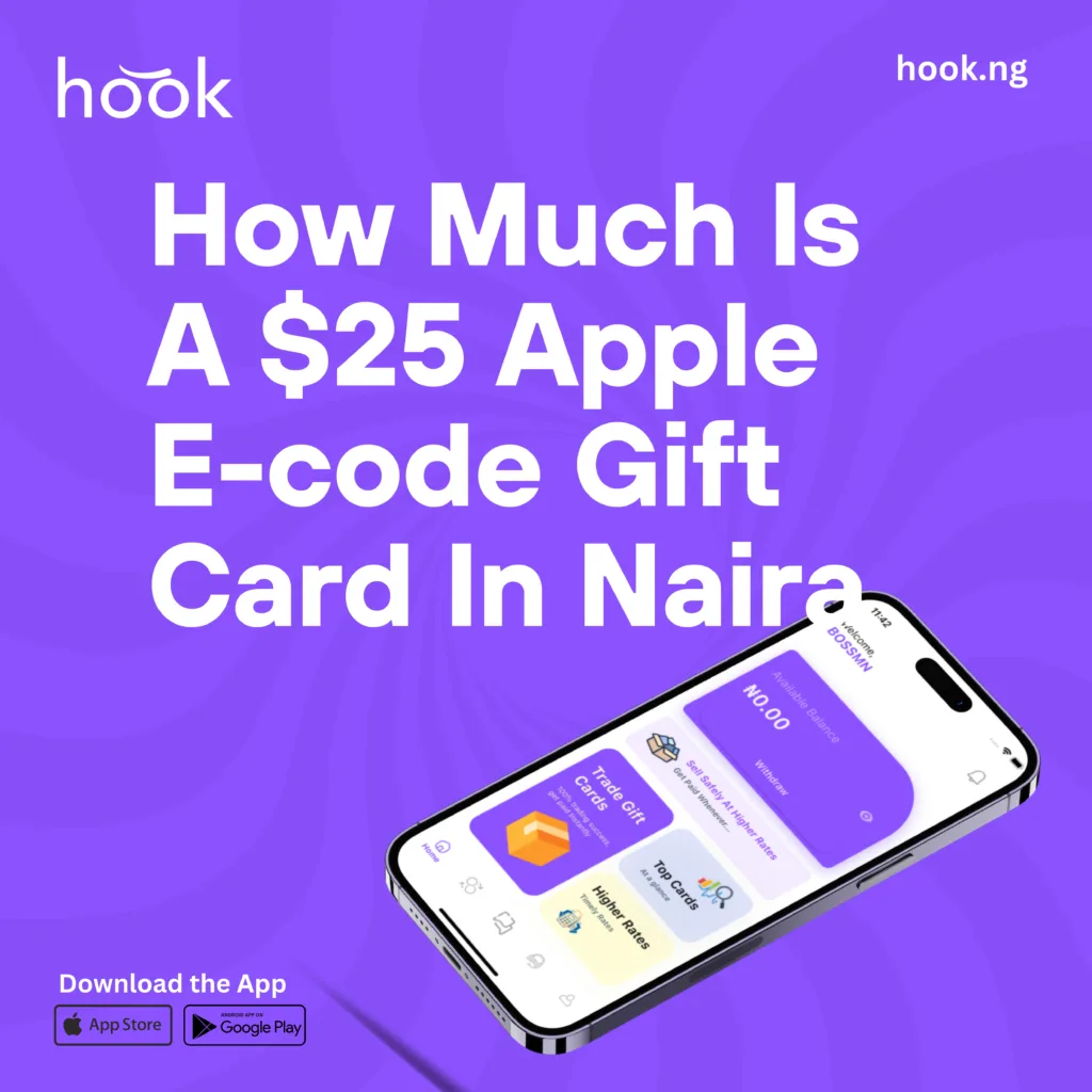 $25 Apple E-code Gift Card In Naira