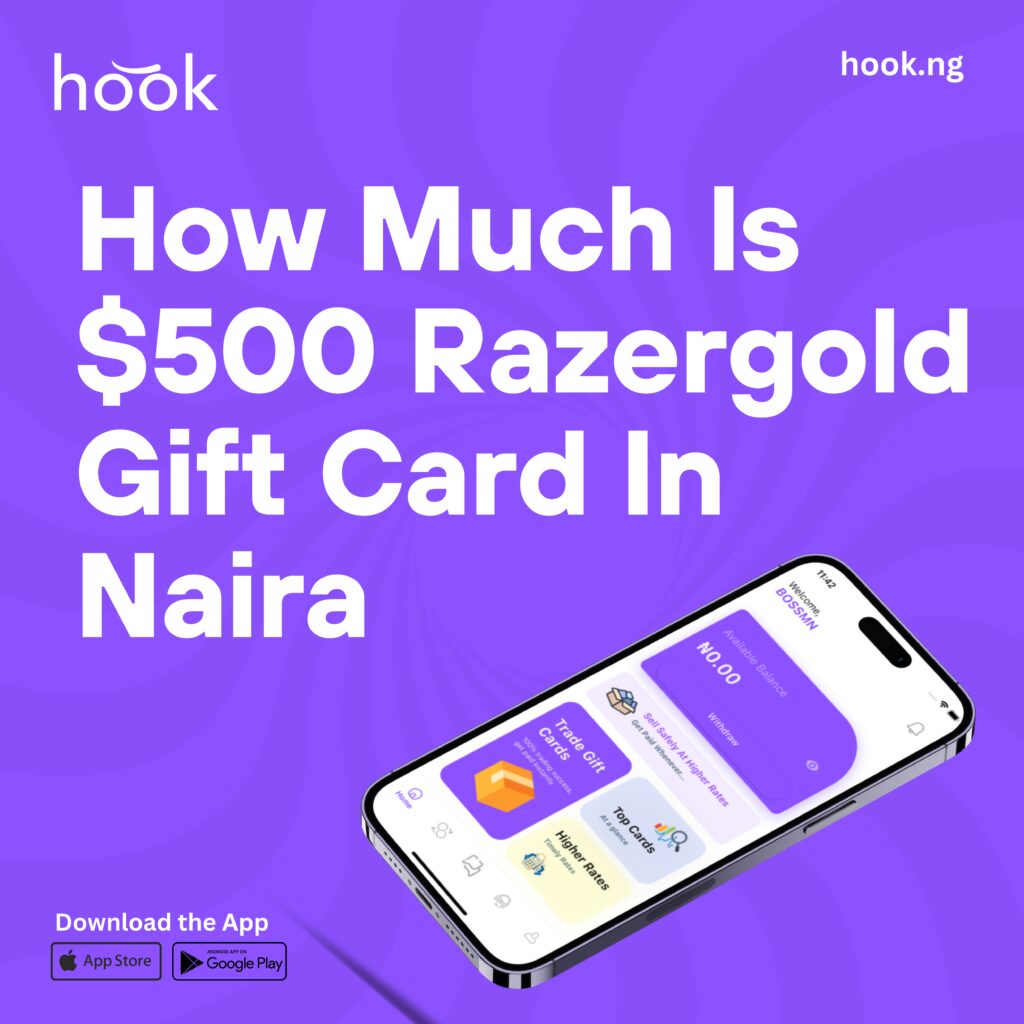 $500 Razer Gold Gift Card to Naira