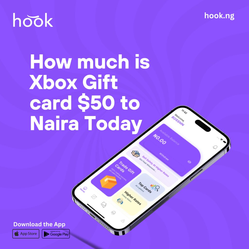 How Much is 50 Dollars Xbox Gift Card to Naira Today?